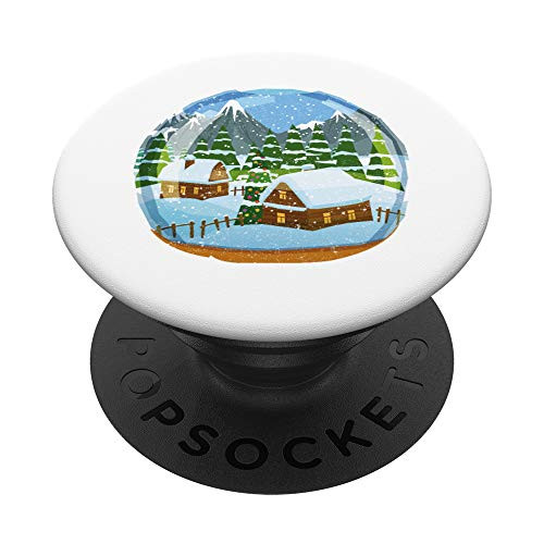 Snow Globe New Year 2020 Christmas 2019 Xmas Winter Gift PopSockets Grip and Stand for Phones and Tablets