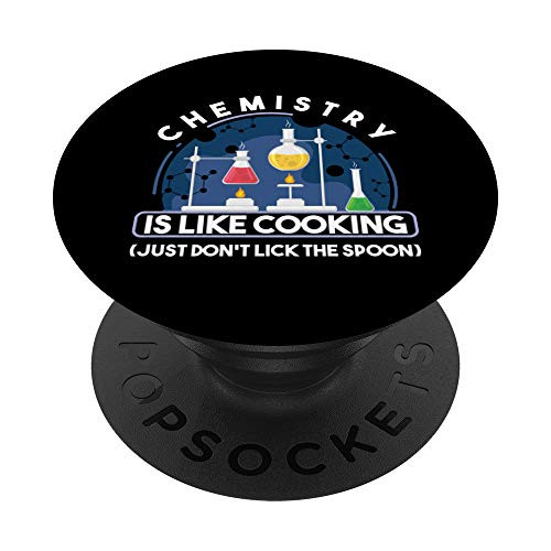 Chemistry Cook Cooking Physics Nerd Laboratory Geek Gift PopSockets PopGrip Swappable Grip for Phones   Tablets