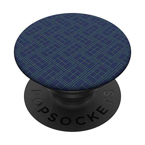 Blue Court Cute Retro Vintage Tennis Player Racket Ball Gift PopSockets Grip and Stand for Phones and Tablets