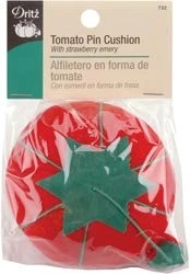 Dritz Small Tomato Pin Cushion with Emery Strawberry 732 3 Pack