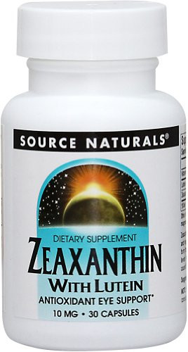 Zeaxanthin with Lutein Source Naturals Inc_ 30 Caps