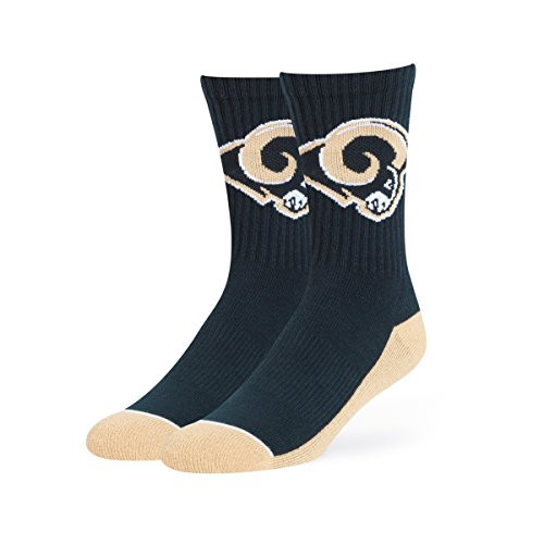 OTS NFL Los Angeles Rams Mens Anthem Sport Sock Team Color Large OTS NFL Los Angeles Rams Mens Anthem Sport Sock Team Color Large
