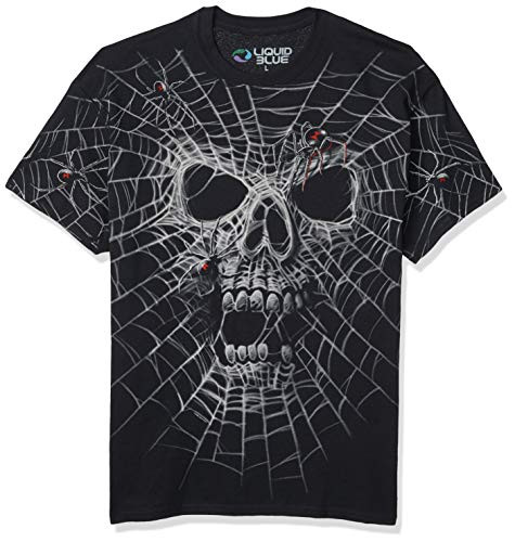 Liquid Blue Mens Black Widow T-Shirt XX-Large