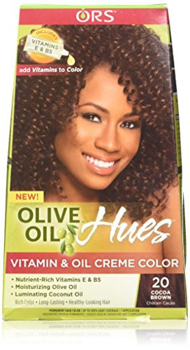 Organic Root Stimulator Olive Oil Hues Vitamin & Creme Color, Cocoa Brown