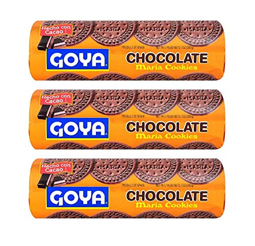 Goya Chocolate Maria Cookies 3 Pack Total of 21oz