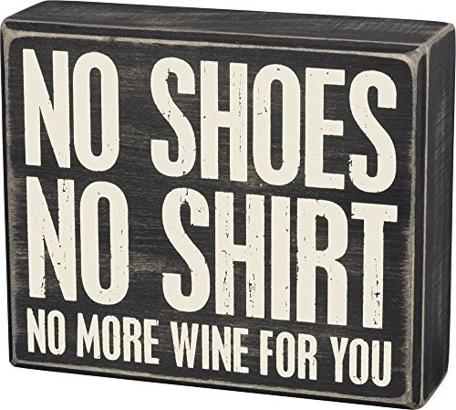 Primitives by Kathy Box Sign No More Wine Home Decor Primitives by Kathy Box Sign No More Wine Home Decor