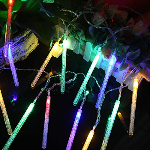 HYAL LUZ Battery Operated String Lights 13_2ft 20 LED Crystal Ball String Lights with 3 Modes Decorative Indoor Icicle Fairy Lights for Home Bedroom Patio Christmas Party Wedding Multicolor