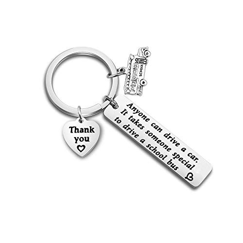 ENSIANTH School Bus Driver Keychain A Special Bus Driver Appreciation Gift Thank You Gift for Bus Driver School Bus Key