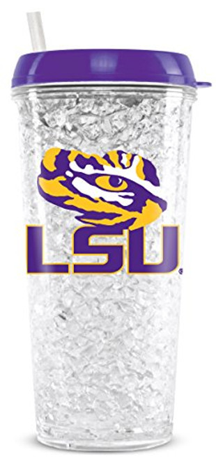 Duck House NCAA Louisiana State Tigers 16oz Crystal Freezer Tumbler with Lid and Straw Duck House NCAA Louisiana State Tigers 16oz Crystal Freezer Tumbler with Lid and Straw