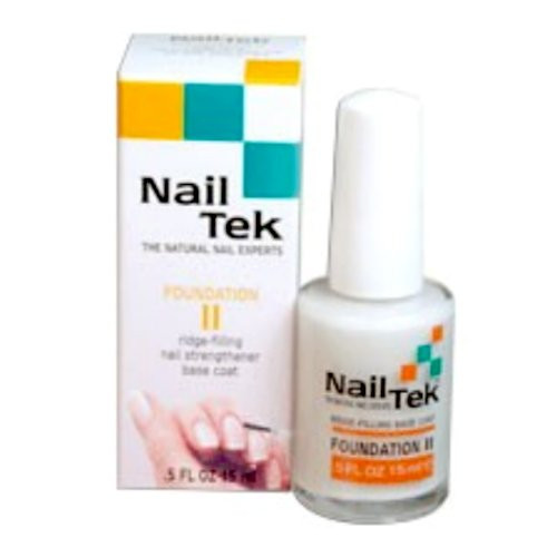 Nailtek Foundation No.2 Ridge-Filling Nail Strengthener Base Coat, 0.5 Fluid Ounce