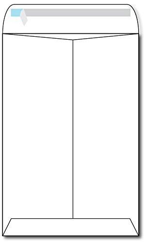 Heavyweight White 6 x 9 Envelopes wSelf Seal Catalog Style Flap - 50 Envelopes
