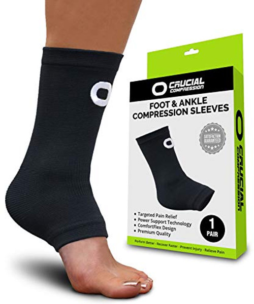 Ankle Brace Compression Sleeve for Men   Women 1 Pair - Best Ankle Support Foot Braces for Pain Relief Injury Recovery Swelling Sprain Achilles Tendon Support Heel Spur Plantar Fasciitis Socks