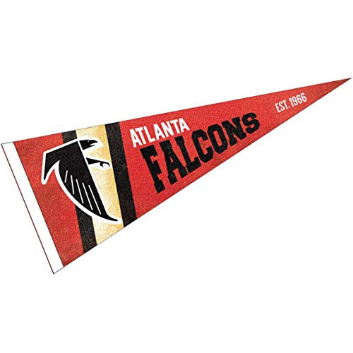 WinCraft Atlanta Falcons Throwback Vintage Retro Pennant Flag