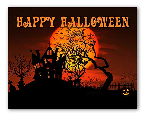 Happy Halloween Greeting Cards with Envelopes - Blank on the Inside - Includes 12 Cards and Envelopes - 5_5 x 4_2512 Pack