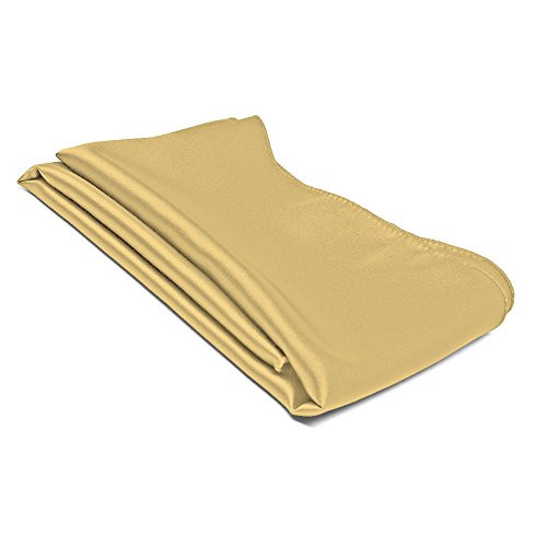TieMart Pale Gold Solid Color Scarf Long 9 by 70