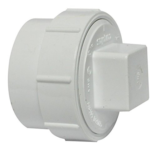 Canplas 193702AS PVC Female Cleanout Adapter with Plug, 2-Inch, White