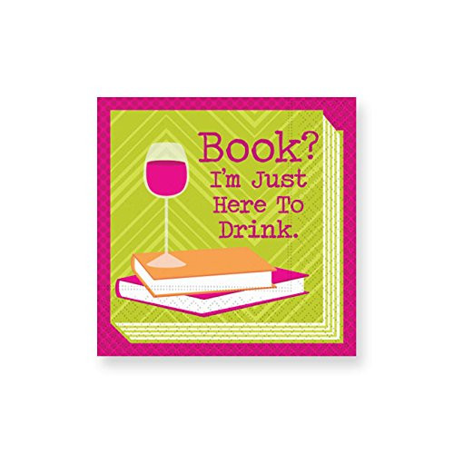 Design Design I'm Here To Drink Cocktail Napkins, Multicolor