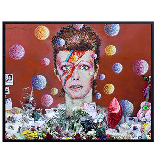 Original David Bowie Street Art Photo - 8x10 Graffiti Picture - Gift for Urban Wall Mural 80s Punk Rock Music Fans - Unframed Poster Print Original David Bowie Street Art Photo - 8x10 Graffiti Picture - Gift for Urban Wall Mural 80s Punk Rock Music Fans - Unframed Poster Print