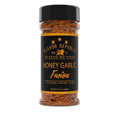 BBQ Dry Rub Honey Garlic Fusion_ Savory Spice Blend Powder for Chicken Pork and Steak Seasoning - Flavor Republic 5_1 oz BBQ Dry Rub Honey Garlic Fusion_ Savory Spice Blend Powder for Chicken Pork and Steak Seasoning - Flavor Republic 5_1 oz