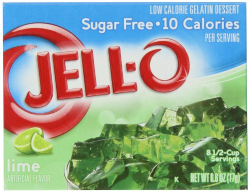 Jell-O Lime Sugar Free Gelatin 0_6 Oz 4 Pack