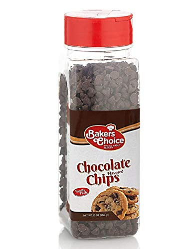 Chocolate Flavored Chocolate Chips  Non Dairy Kosher - 20 oz_ - Bakers Choice
