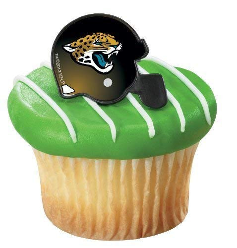 24 ~ NFL Jacksonville Jaguars Helmet Ring ~ Designer CakeCupcake Topper ~ New by Quantumchaos