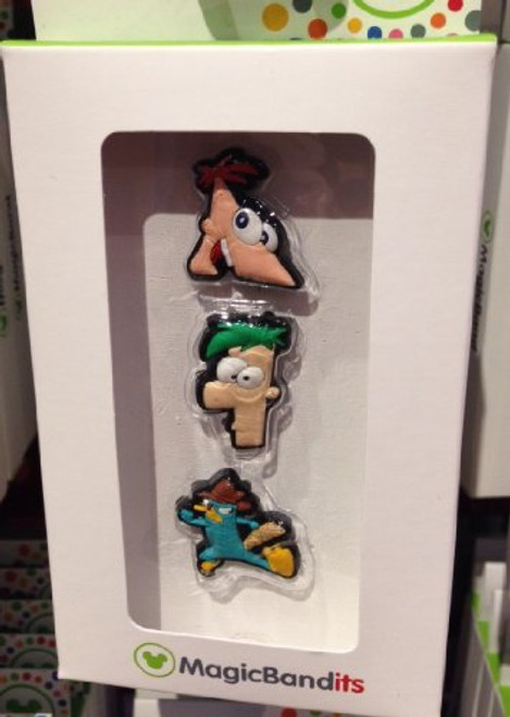 Disney Parks Phineas and Ferb Perry Platypus Magic Band Bandits Set of 3 Charms Disney Parks Phineas and Ferb Perry Platypus Magic Band Bandits Set of 3 Charms