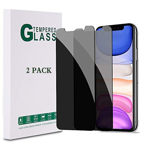 2 Pack iPhone 11 Pro MaxXS Max Privacy Screen Protector Tempered Glass Anti-spy 9H Hardenss No Bubble Case Friendly Darken Screen Protective Film for iPhone 11 Pro MaxXS Max 6_5