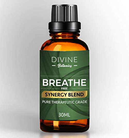 Divine Botanics Aromatherapy Breathe Pure Essential Oil Synergy Blend - for Portable Diffuser Humidifier Inhaler Steamer Vaporizer - for Sinus Cold Flu Cough Allergy Congestion Headache Asthma Relief Divine Botanics Aromatherapy Breathe Pure Essential Oil Synergy Blend - for Portable Diffuser Humidifier Inhaler Steamer Vaporizer - for Sinus Cold Flu Cough Allergy Congestion Headache Asthma Relief