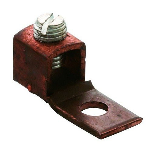 Morris 90507 Morris Products 90507 Straight Tang Mechanical Lug, Mechanical Connector Type, Copper, #14-#4 Wire Range