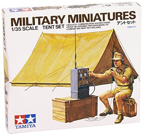 Tamiya Military Miniatures - Tent Set - 135 Scale Military Tamiya Military Miniatures - Tent Set - 135 Scale Military