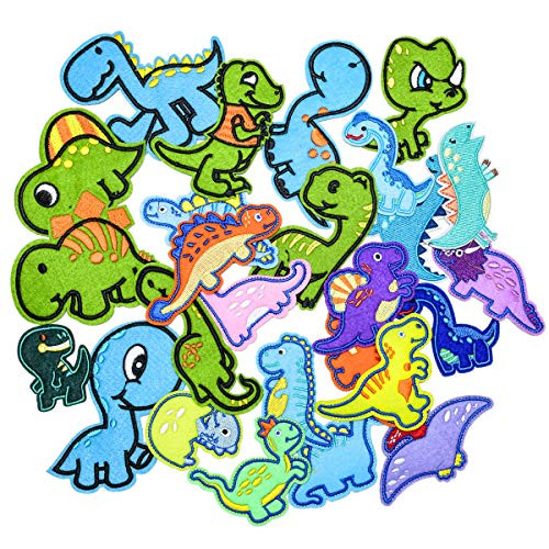 Butie 26pcs Patch Dinosaur Embroidery Patches Sew On or Iron On Patches for Kids Clothing Repair Decoration DIY Badge Applique Clothes Backpacks Jackets Jeans Hats Sewing DIYRF-86 Butie 26pcs Patch Dinosaur Embroidery Patches Sew On or Iron On Patches for Kids Clothing Repair Decoration DIY Badge Applique Clothes Backpacks Jackets Jeans Hats Sewing DIYRF-86