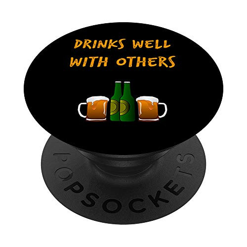 Drinks Well With Others Bier Oktoberfest Beer Stein Brew PopSockets Grip and Stand for Phones and Tablets