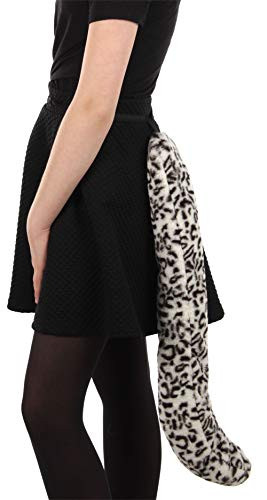 Snow Leopard Animal Plush Costume Tail for Adults and Kids