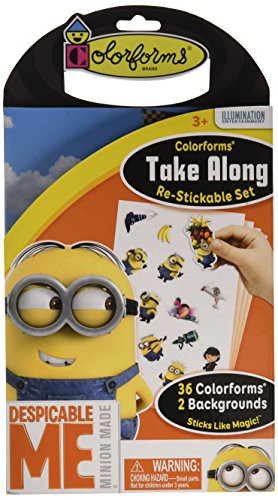 Colorforms Brand Despicable Me Take Along Restickable Set