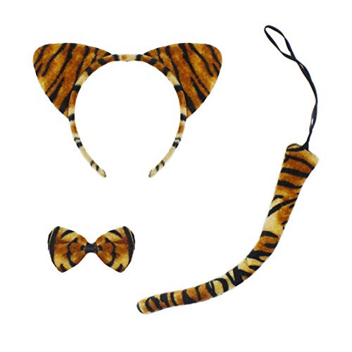 Halloween Cat Ears Headband Kitty Bow Tie Tail Women Girls Cute Hair Hoops Party Decoration Cosplay Costume Handmade Cat Headdress Headwear Headpiece Kitten Hair Band Accessories Set Tiger Halloween Cat Ears Headband Kitty Bow Tie Tail Women Girls Cute Hair Hoops Party Decoration Cosplay Costume Handmade Cat Headdress Headwear Headpiece Kitten Hair Band Accessories Set Tiger