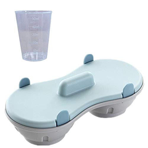 Microwave Egg Poacher Double Cups Egg Maker Silicone Poached Egg Cooker