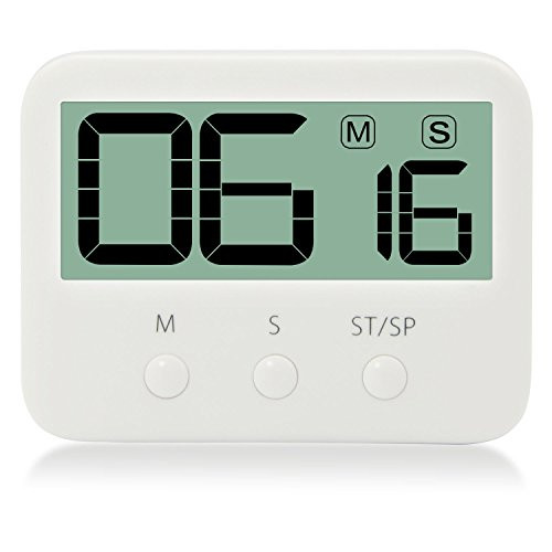 RuiLing Digital Kitchen Timer,Cooking Timer with Magnet Backing, Retractable Stand - for Cooking Baking Grilling,Laboratory timer,Sports Games - Large LCD Display Minute Second Count Up Countdown.