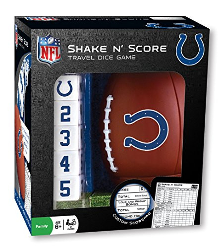 MasterPieces NFL Indianapolis Colts Shake N Score Travel Dice Game