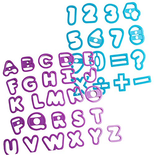 QELEG 41 Pieces Alphabet   Numbers Fondant Cake Biscuit DIY Letter Number Cake Mold Fondant Sugarcraft Cookie Plunger Cutter Mold Decorating Tools-1-12