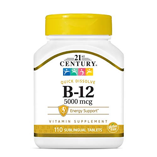 21st Century B 12 5000 mcg Sublingual Tablets 110 Count