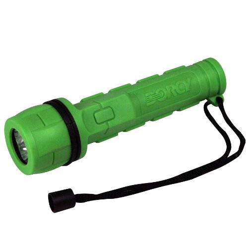 Dorcy Weather Resistant Rubber LED Flashlight with Lanyard Assorted Colors 41-2957