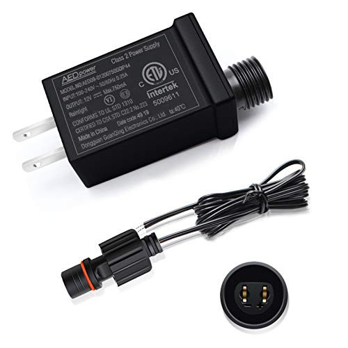12V 9W LED Transformer LED Class 2 Power Supply IP44 Waterproof Low Voltage Transformer US Plug for Christmas Light String Light Indoor Outdoor Use Projector Light Lawn Lamp 1Pack