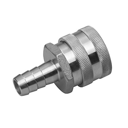 Brewing 12 Female Quick Disconnect 304 Stainless Steel 12 Barb