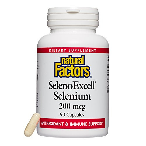 Natural Factors - SelenoExcell Selenium 200mcg Antioxidant   Immune Support 90 Capsules