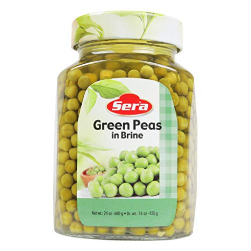 Sera Green Peas in Brine 100 All Natural No Preservatives No Additives Ready to Eat   Healthy 1_5 Lb