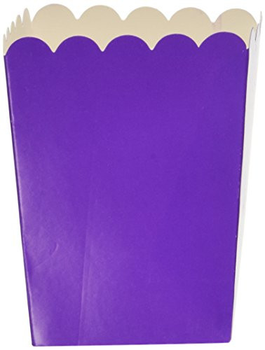Mini Popcorn Boxes - Purple - Teacher Resources & Birthday Supplies (2 dozen per unit)