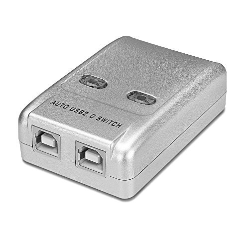 TNP 2 Ports USB Switch Box Switcher Selector USB 2_0 Hot-Key Sharing Adapter Hub for PC Mac Computer Scanner Printer Projector Camera Keyboard External Hard Drive   Device with USB-A Interface