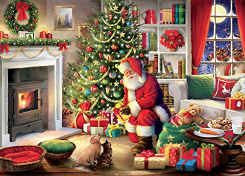 Ceaco Classic Christmas - Santas Visit Jigsaw Puzzle 1000 Pieces