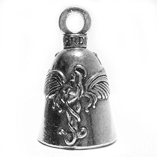 Guardian Praying Angel Motorcycle Biker Luck Gremlin Riding Bell or Key Ring